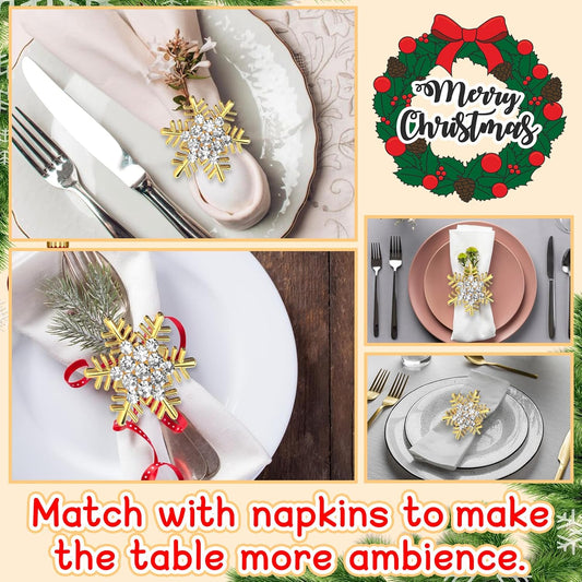 🎅Christmas Napkin Rings for Christmas Holiday Party❄️ Table Decoration🍽️