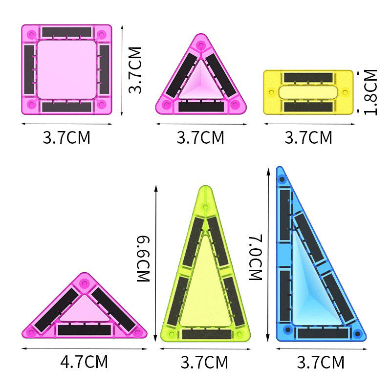 🔥🧲 Children's Magnetic Building Blocks – STEM Educational Toys