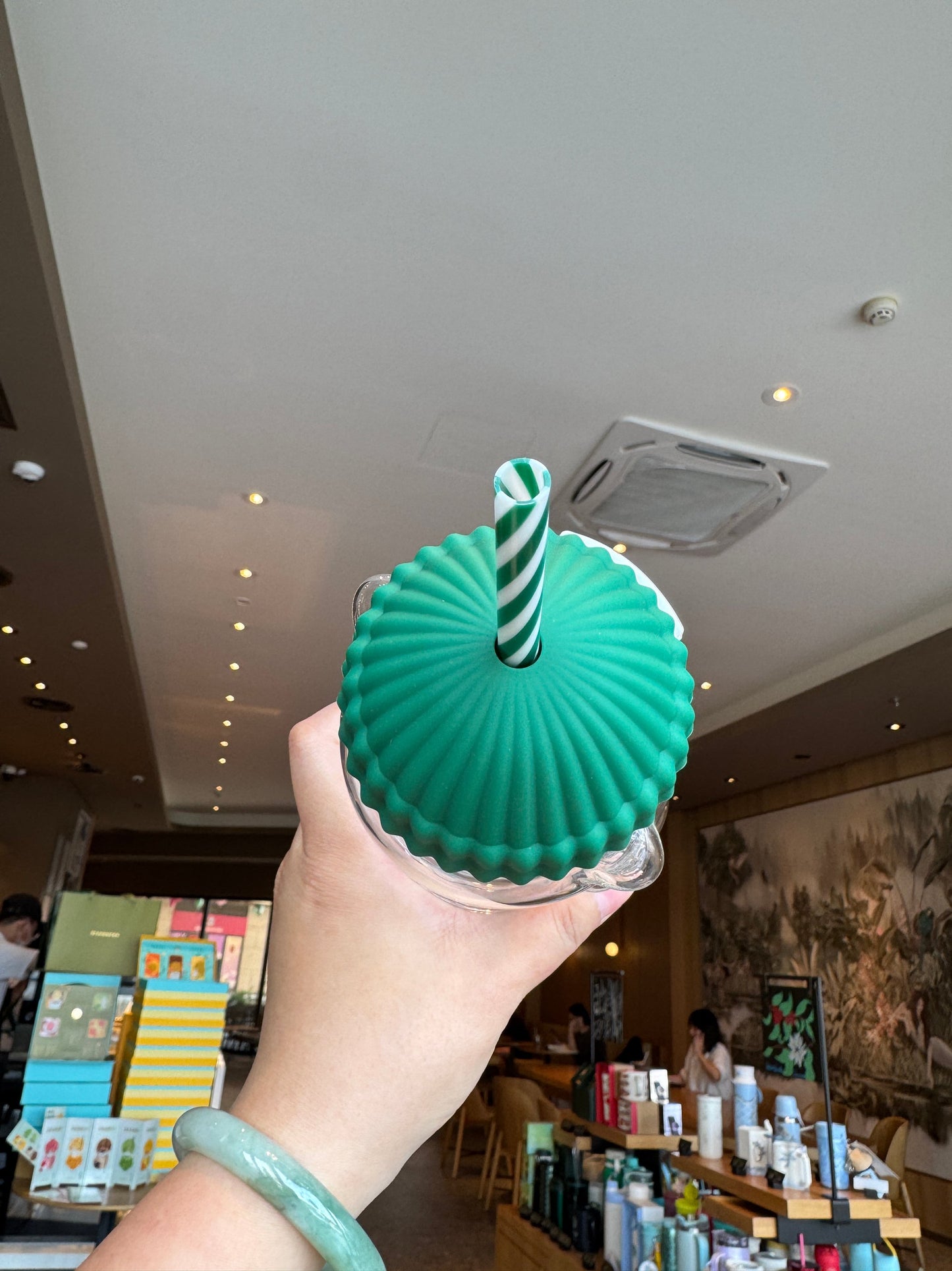 🔥Hot Sale 49% off-🌟Bearista Glass Straw Cup 🐻✨