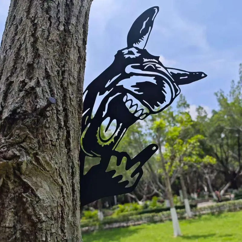 ⏰Last Day Promotion 49% OFF -Peeping middle finger animal metal sign🏡Yard Art Decor