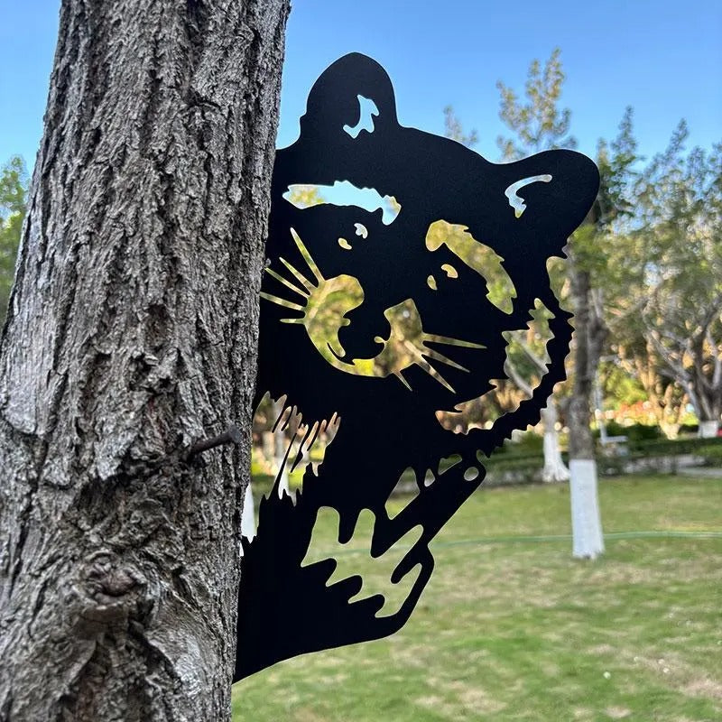 ⏰Last Day Promotion 49% OFF -Peeping middle finger animal metal sign🏡Yard Art Decor