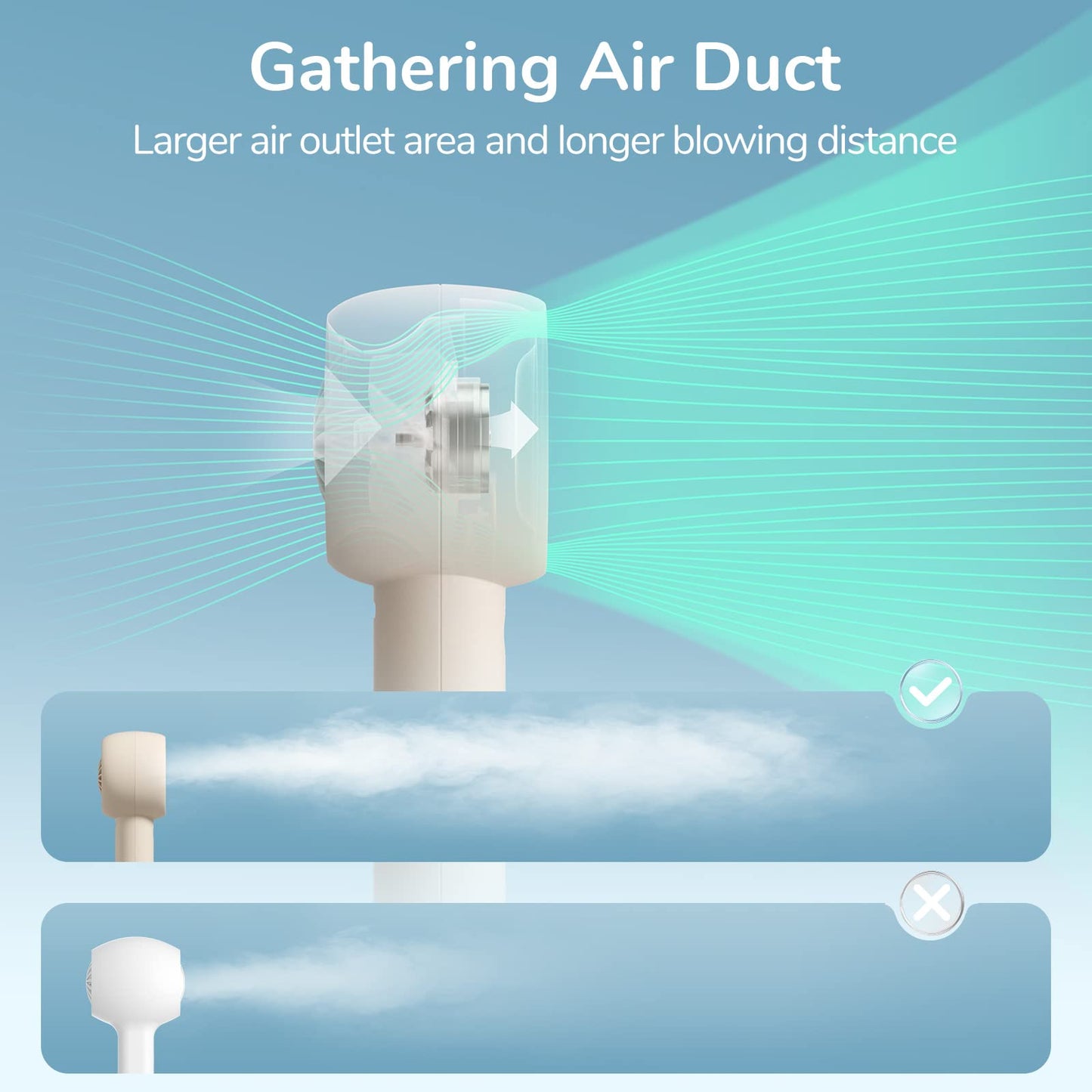 (🔥Early Mother's Day Sale- SAVE 48% OFF) -🔥-Smart Cold Compress Hand Held Fan Rechargeable Mini Portable Personal Fan