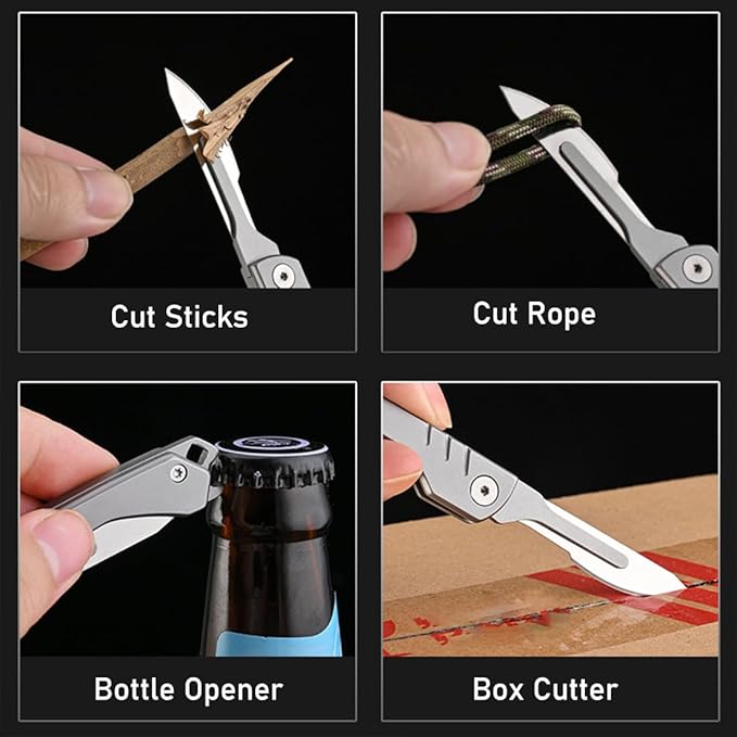 ⏰Last Day Promotion 49% OFF -🏆Folding Scalpel Knife with 10pcs Replaceable Blades