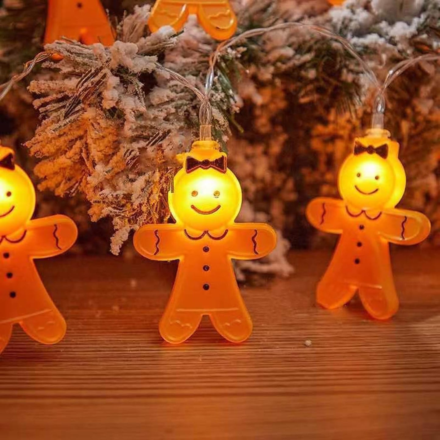 Gingerbread Man String Lights🌟Holiday Atmosphere Gifts🎁Christmas LED Lights