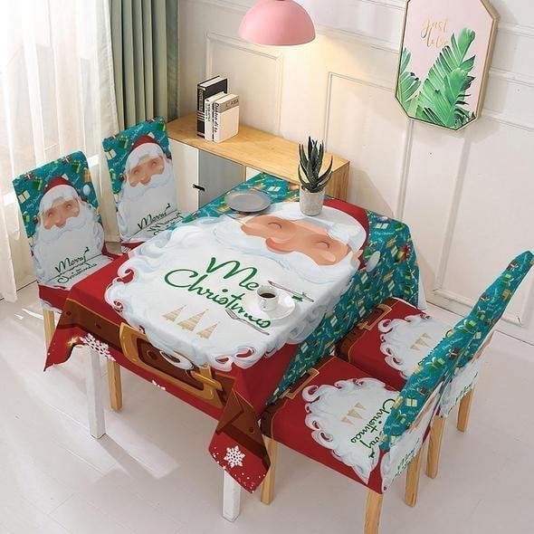 🎅Christmas Tablecloth Chair Cover Decoration