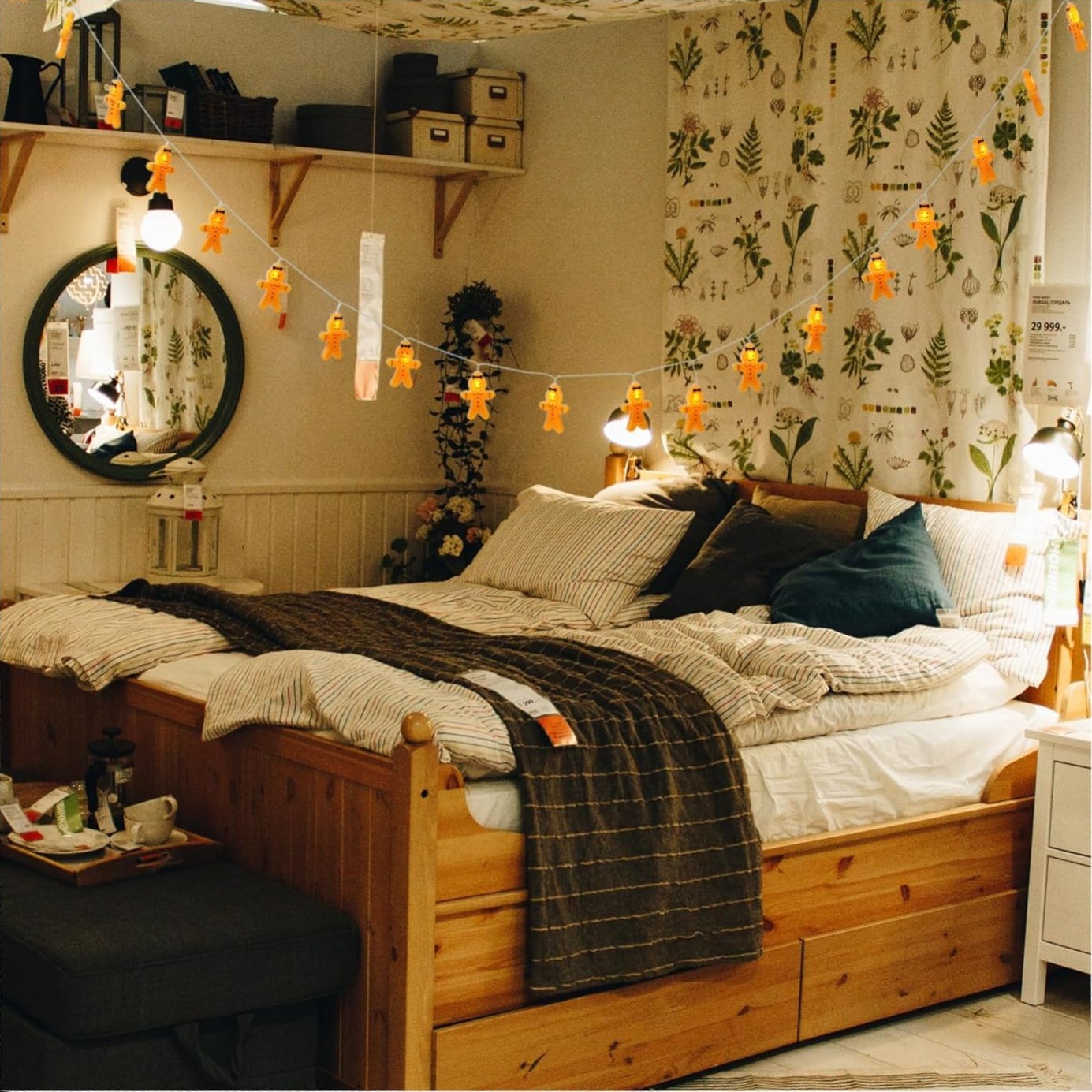 Gingerbread Man String Lights🌟Holiday Atmosphere Gifts🎁Christmas LED Lights