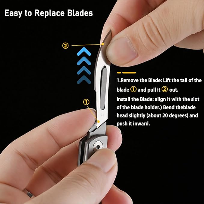 ⏰Last Day Promotion 49% OFF -🏆Folding Scalpel Knife with 10pcs Replaceable Blades