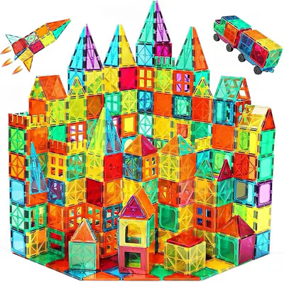 🔥🧲 Children's Magnetic Building Blocks – STEM Educational Toys