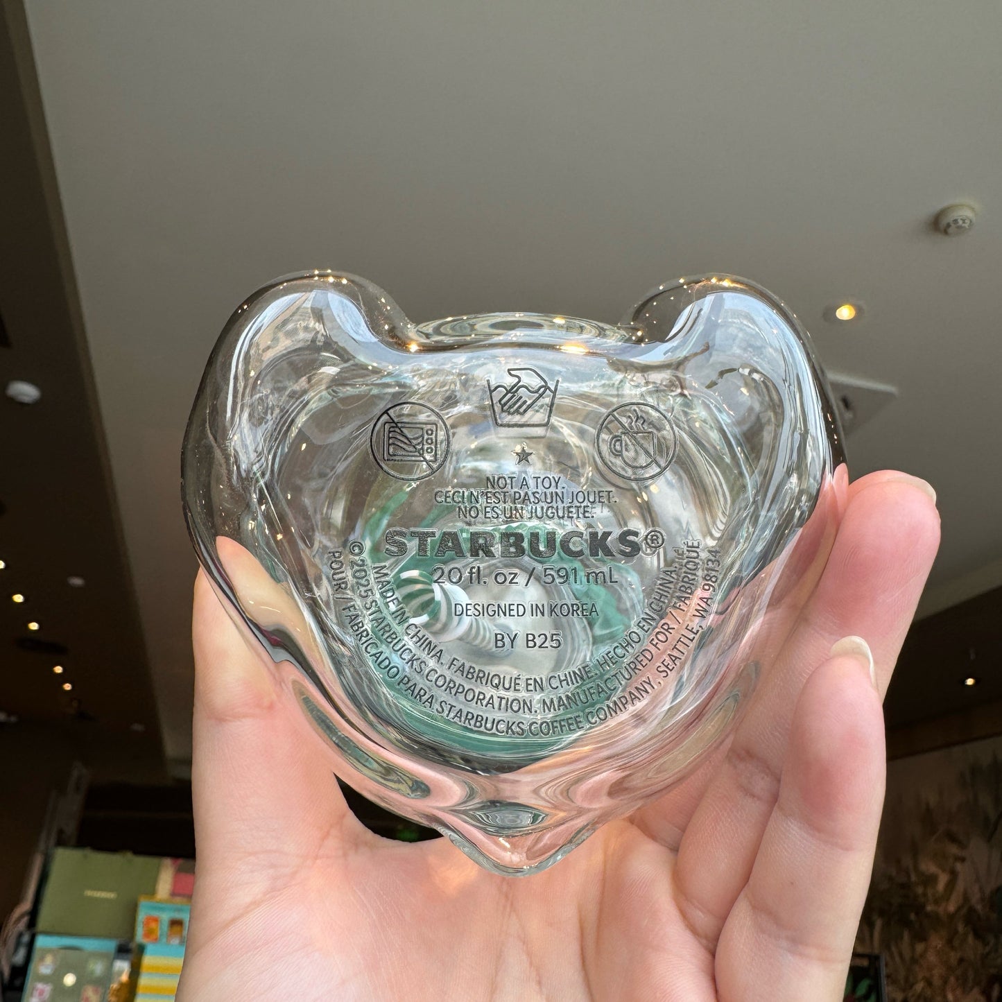 🔥Hot Sale 49% off-🌟Bearista Glass Straw Cup 🐻✨