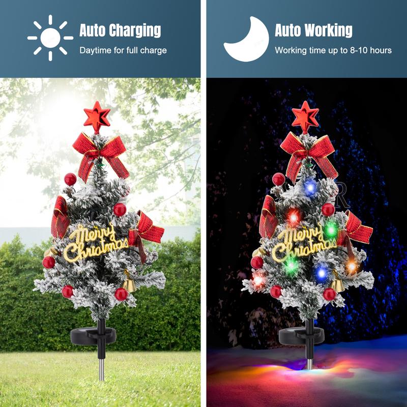🎄Solar Christmas Tree Stake Lights