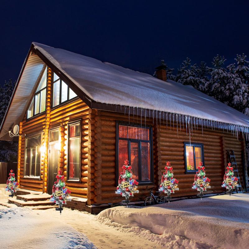 🎄Solar Christmas Tree Stake Lights