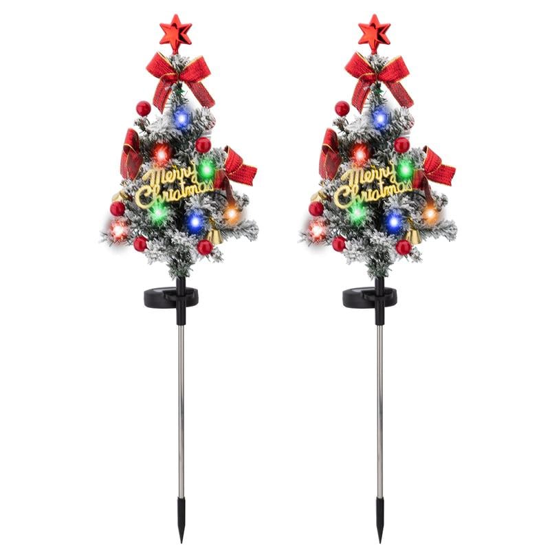 🎄Solar Christmas Tree Stake Lights