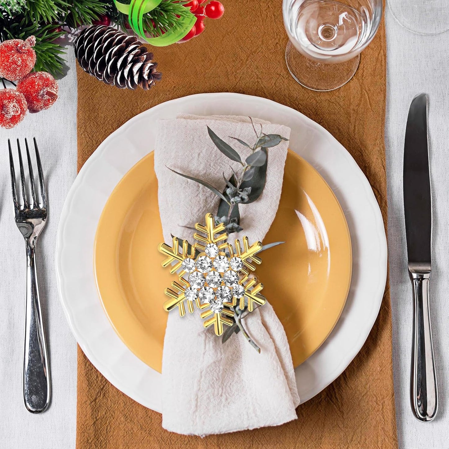 🎅Christmas Napkin Rings for Christmas Holiday Party❄️ Table Decoration🍽️