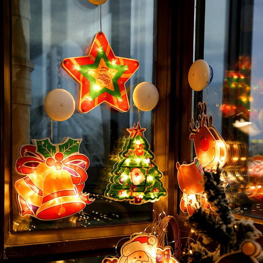 🎄Christmas Window Hanging Lights 🌟