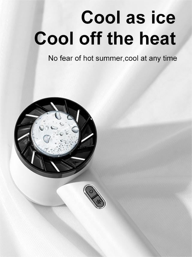 (🔥Early Mother's Day Sale- SAVE 48% OFF) -🔥-Smart Cold Compress Hand Held Fan Rechargeable Mini Portable Personal Fan