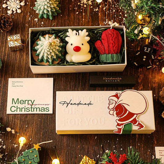 🎅Christmas three-piece scented candle gift set🦌