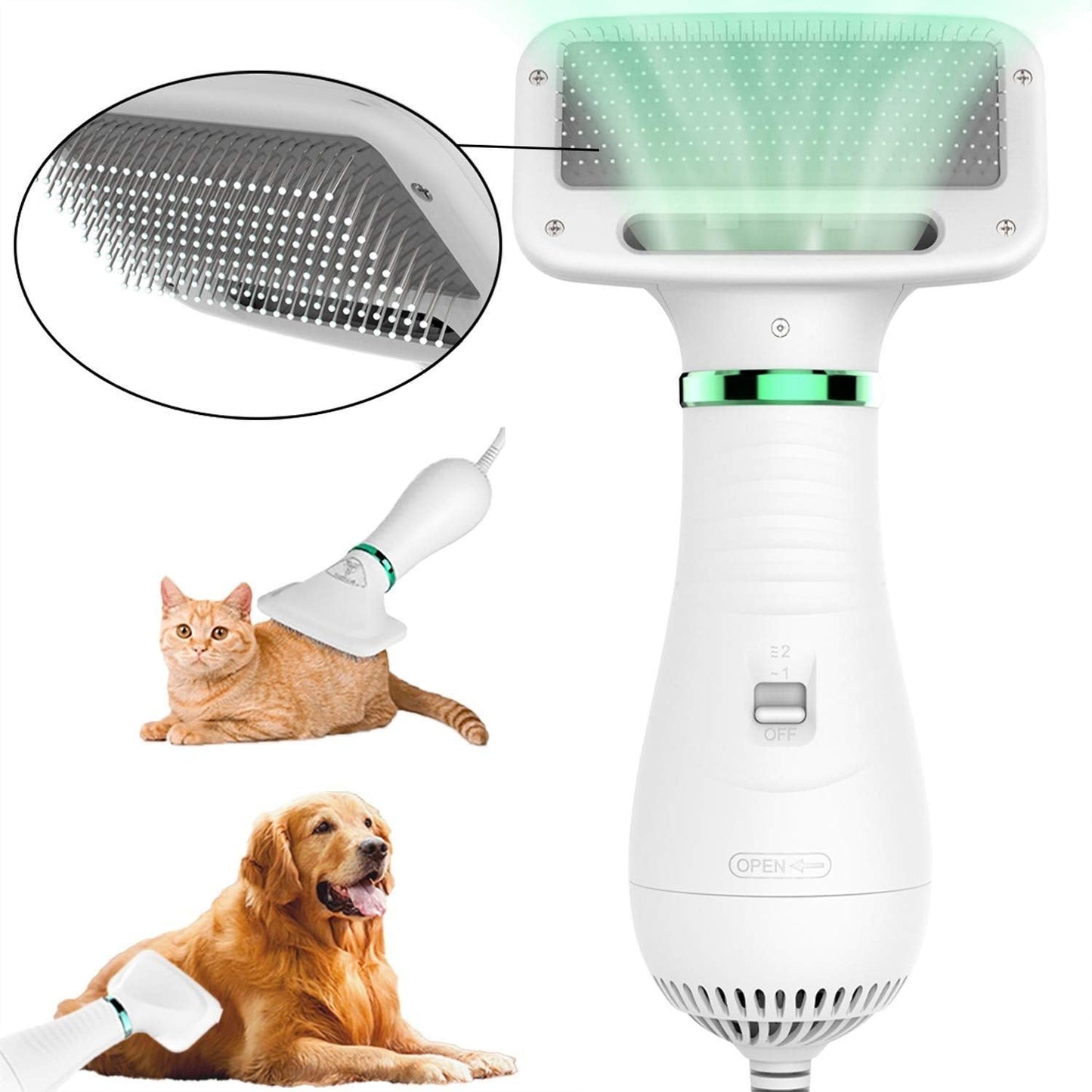 Brushy Air: 2 In 1 Dog Dryer(Send universal conversion head)