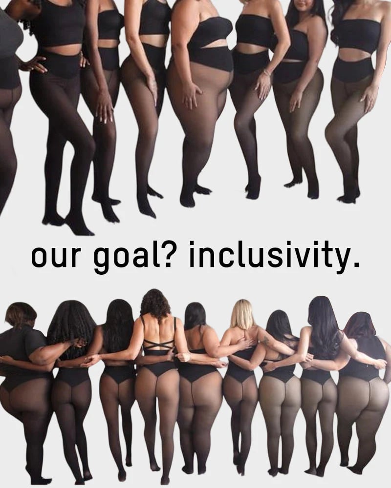 ⚡20K+ SOLD!❄️One-Seam Shaping Leggings✨New Compression Band Model One-Seam Translucent Fleece Lined Tights💕